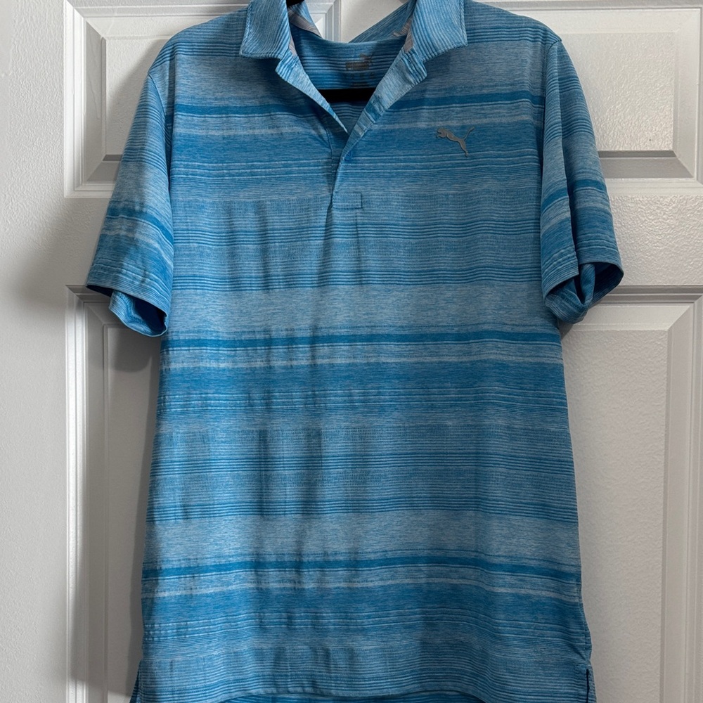 Puma Men's Ocean Blue Polo Shirt